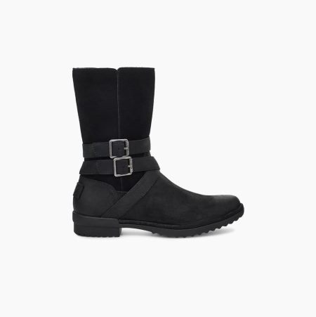 UGG Lorna Black Boots for Women (OXWP94628)